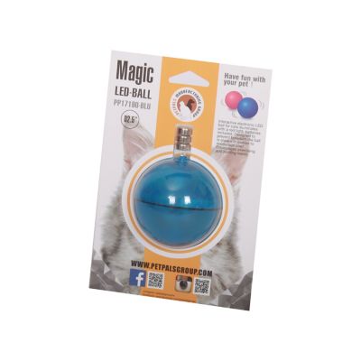 PetPals Blue Interactive LED Cat Toy Ball