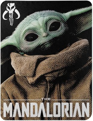Northwest Polyester Fleece The Mandalorian Wise Child Throw Blanket, 46 in. x 60 in.