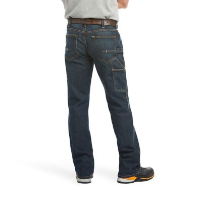 Image showing 1 th Ariat Men's Stretch Fit Low-Rise Rebar M4 DuraStretch Workhorse Bootcut Jeans