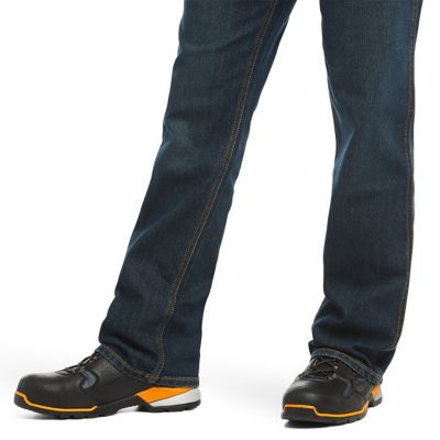 Image showing 2 th Ariat Men's Stretch Fit Low-Rise Rebar M4 DuraStretch Workhorse Bootcut Jeans