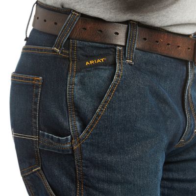 Image showing 3 th Ariat Men's Stretch Fit Low-Rise Rebar M4 DuraStretch Workhorse Bootcut Jeans
