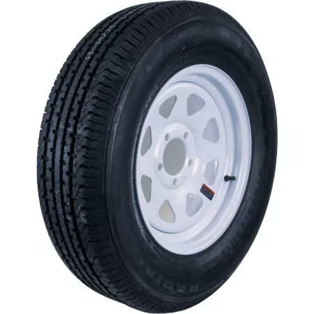 Hi-Run ST175/80R13 6PR ST100 Radial Trailer Tire and Wheel 13x4.5 5.4.5 White Trailer Tires