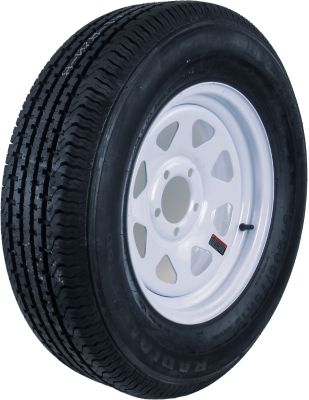 Hi-Run ST205/75R14 8PR ST100 Radial Trailer Tire and 14x6 5-4.5 Wheel  Assembly, White at Tractor Supply Co.