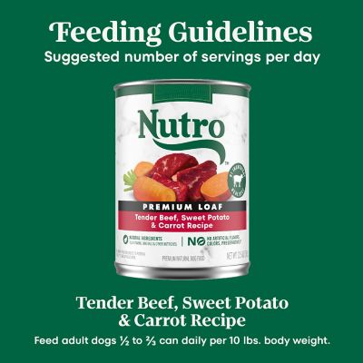 Image showing 8 th Nutro Premium Loaf Tender Beef, Sweet Potato & Carrot Recipe Wet Dog Food, 12.5 oz.
