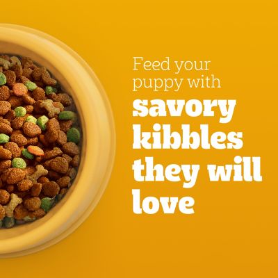 Image showing  Puppy Growth & Protection Steak and Vegetable Flavor Dry Dog Food