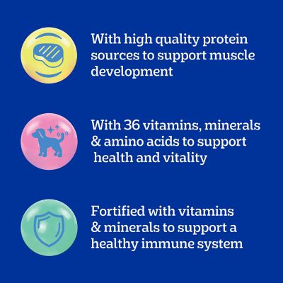 Image showing  Puppy Growth & Protection Steak and Vegetable Flavor Dry Dog Food