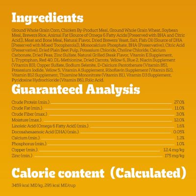 Image showing 8 th Pedigree Puppy Growth & Protection Steak and Vegetable Flavor Dry Dog Food
