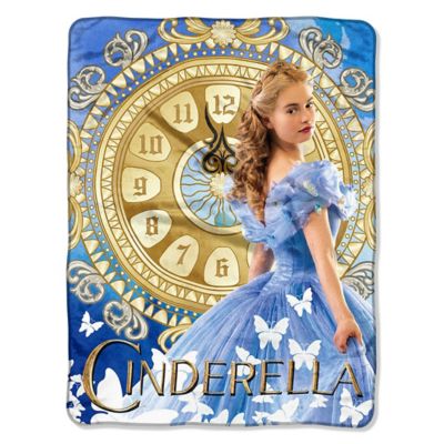 Northwest Fleece Cinderella Clock Strikes Midnight Throw Blanket