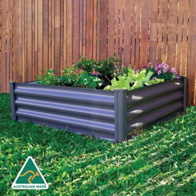 Image showing  Galvanized Metal Square Raised Garden Bed, 50 in. x 18 in. x 3 in.