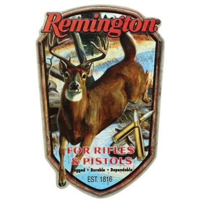 Remington Rustic Rifles and Pistols Embossed Metal Sign, 13 in. x 8.68 in.  at Tractor Supply Co.