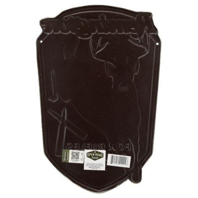 Image showing  Rustic Rifles and Pistols Embossed Metal Sign, 13 in. x 8.68 in.