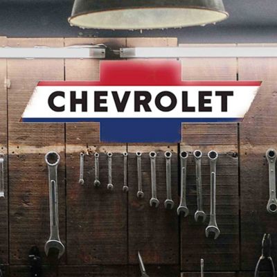 Image showing  Bowtie Logo Metal Sign, 28 in. x 9.45 in.