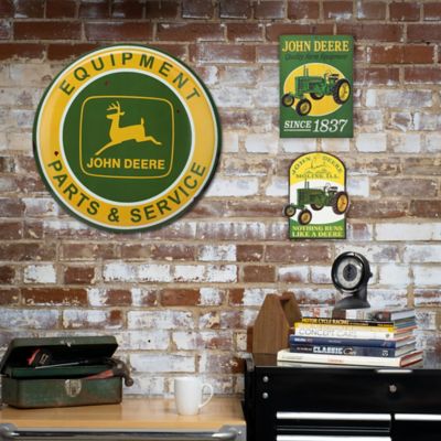 Image showing 5 th John Deere Tractor Since 1837 Metal Sign, 10 in. x 14 in.