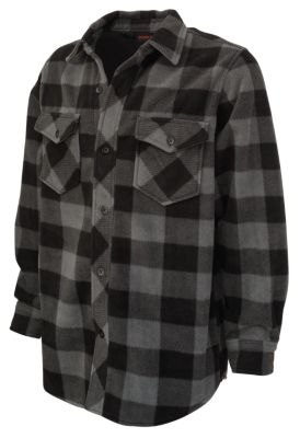 Tough Duck Men's Buffalo Check Plaid Fleece Shirt