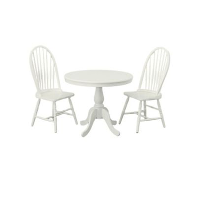 Image showing  Fairview Round Pedestal Dining Table for 4 People, Antique Finish