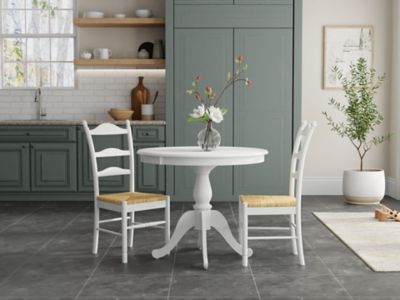 Image showing  Fairview Round Pedestal Dining Table for 4 People, Antique Finish