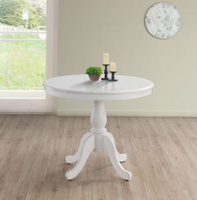 Image showing  Fairview Round Pedestal Dining Table for 4 People, Antique Finish