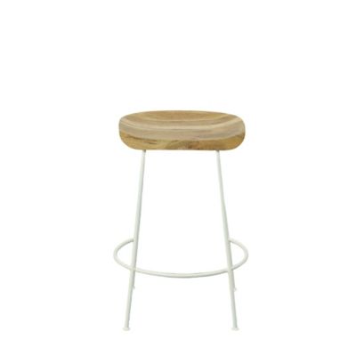 Image showing  Diya Counter Stool, 24.5 in., Natural/White