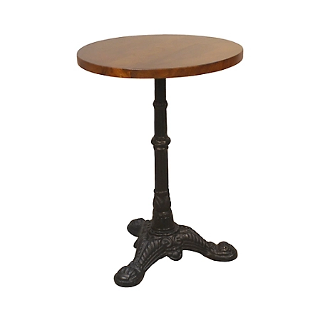 Carolina Chair & Table Brera Accent Table, Chestnut/Black