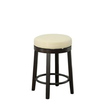 Image showing  Era Swivel Counter Stool, 24 in., Gray/Espresso