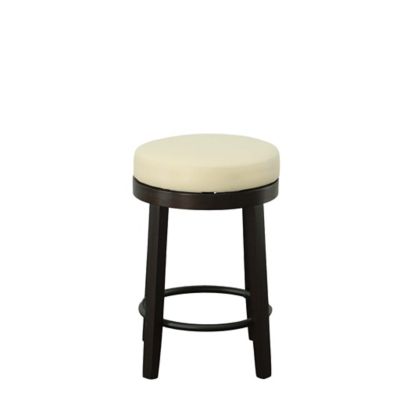 Image showing  Era Swivel Counter Stool, 24 in., Gray/Espresso