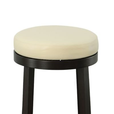 Image showing  Era Swivel Bar Stool, 30 in., Cream/Espresso