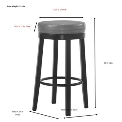 Image showing 5 th Carolina Chair & Table Era Swivel Bar Stool, 30 in., Cream/Espresso