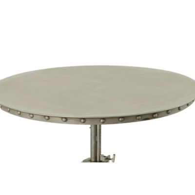 Image showing  Mundra Industrial Round Adjustable Crank Table for 4 People, 30 to 36 in.