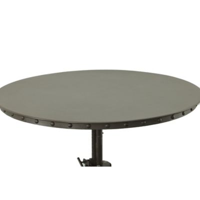 Image showing  Mundra Industrial Round Adjustable Crank Table for 4 People, 30 to 36 in.