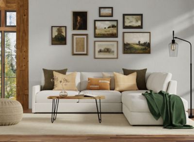 Image showing  Seti Live Edge Rectangular Coffee Table/Bench, Natural/Black