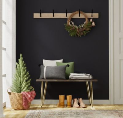 Image showing  Seti Live Edge Rectangular Coffee Table/Bench, Natural/Black