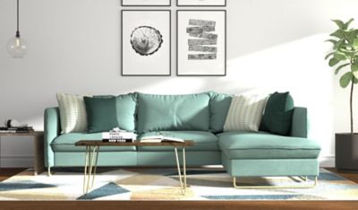 Image showing 5 th Carolina Chair & Table Seti Live Edge Rectangular Coffee Table/Bench, Natural/Black