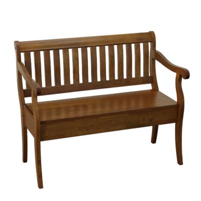 Image showing  Veranda Storage Bench, Elm Finish