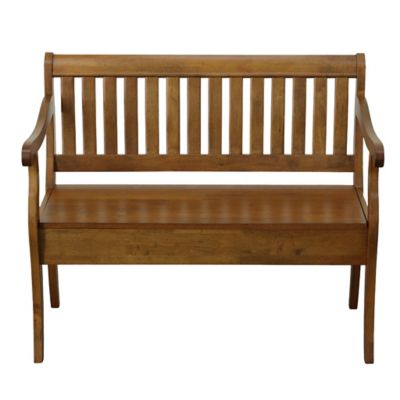 Image showing  Veranda Storage Bench, Elm Finish