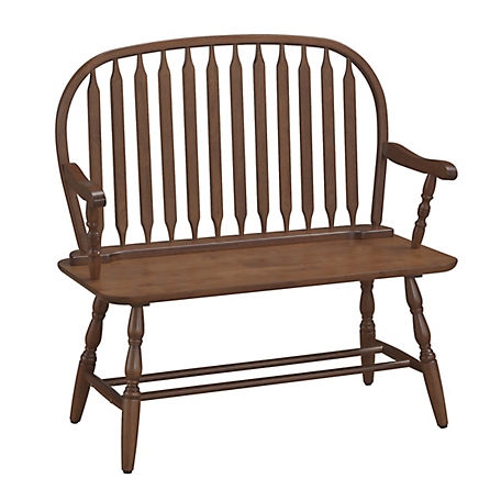 Carolina Chair & Table Wooden Windsor Bench, Elm