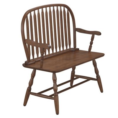 Image showing  Wooden Windsor Bench, Elm