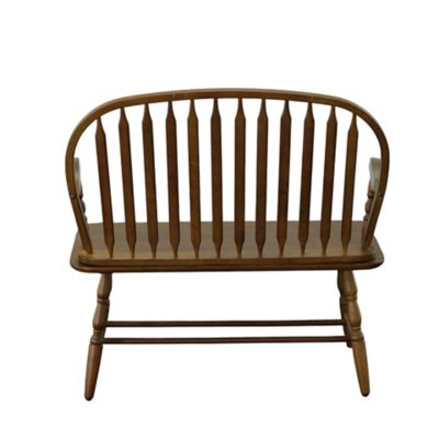 Image showing  Wooden Windsor Bench, Elm