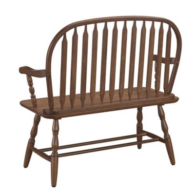 Image showing  Wooden Windsor Bench, Elm