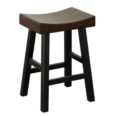Carolina Chair & Table Colborn Counter Stool, 25 in., Elm/Black