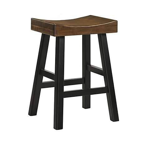 Carolina Chair & Table 25 in. Colborn Counter Stool, Elm/Black