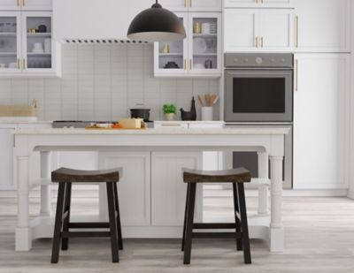 Image showing  Colborn Counter Stool, 25 in., Elm/Black