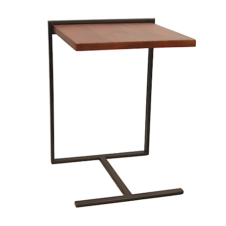 Carolina Chair & Table Leggero Accent Table, Chestnut/Black