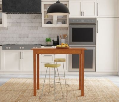 Image showing  Saga Counter Stool, 25 in., Natural/Black