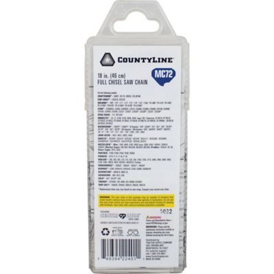 Image showing  18 in. Full-Chisel Chainsaw Chain, 0.325 in. Pitch, 0.050 in. Gauge, 72 Drive Links