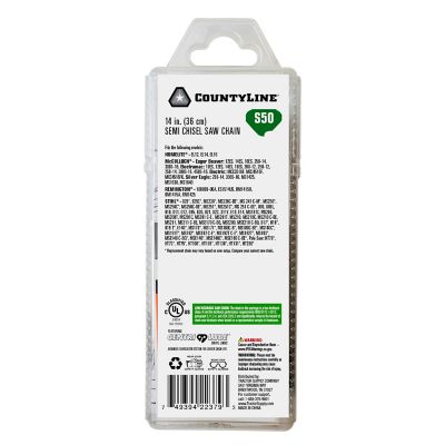 Image showing  14 in. Semi-Chisel Chainsaw Chain, 3/8 in. Pitch, 0.050 in. Gauge, 50 Drive Links, 15050TSC