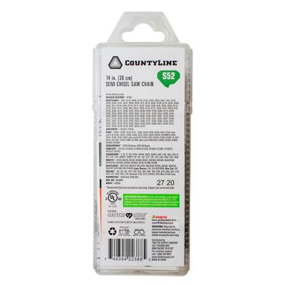 Image showing  14 in. Semi-Chisel Chainsaw Chain, 3/8 in. Pitch, 0.050 in. Gauge, 52 Drive Links, 15052TSC