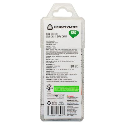 Image showing  16 in. Semi-Chisel Chainsaw Chain, 3/8 in. Pitch, 0.050 in. Gauge, 57 Drive Links, 15057TSC