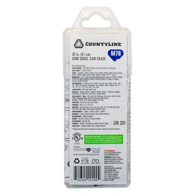 Image showing  20 in. Semi-Chisel Chainsaw Chain, 3/8 in. Pitch, 0.050 in. Gauge, 78 Drive Links