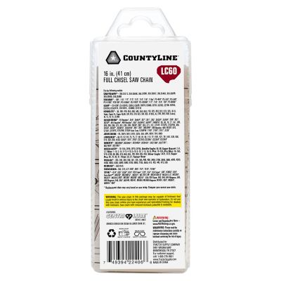 Image showing  16 in. Full-Chisel Chainsaw Chain, 3/8 in. Pitch, 0.050 in. Gauge, 60 Drive Links