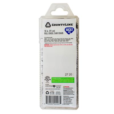 Image showing  16 in. Full-Chisel Chainsaw Chain, 0.325 in. Pitch, 0.063 in. Gauge, 67 Drive Links, 76367TSC